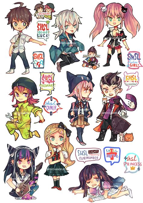 Super Dangan Ronpa 2 Stickers By Sychandelic On Deviantart