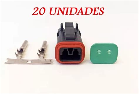 Soquete Plug Conector 2 Vias Linha Deutsch Dt06 2s E005 Kit Frete Grátis