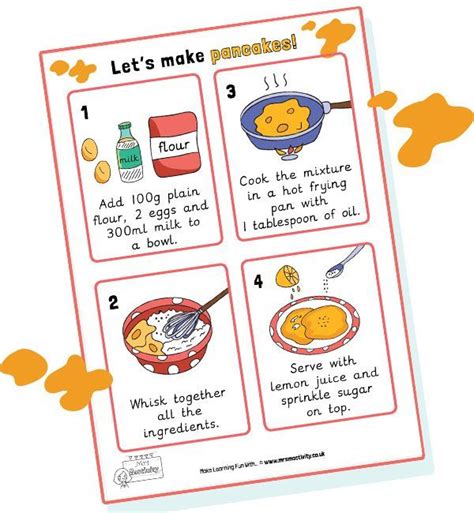 Pancake Day Resources Ks1 Pancake Recipes Scuola Inglese Pancake