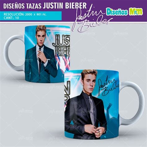 DISEÑOS PARA TAZAS DE JUSTIN BIEBER MOTTA