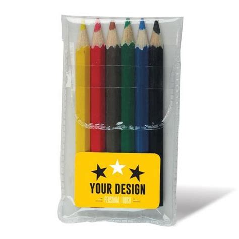 Pochette crayons de couleurs publicitaire dès 250 pcs IGO