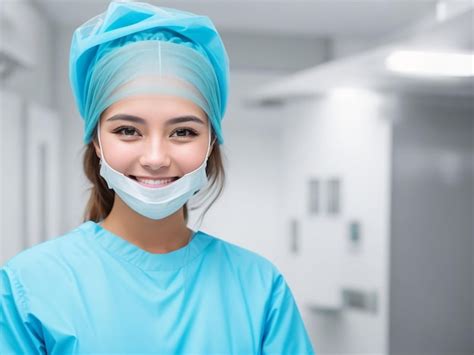 Premium Ai Image Portrait Of Female Woman Nurse Surgeon Or Staff