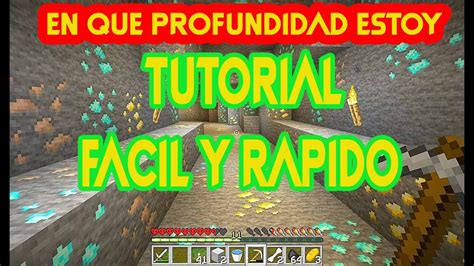 Como Saber En Que Capa Estoy En Minecraft Tutorial En Espa Ol