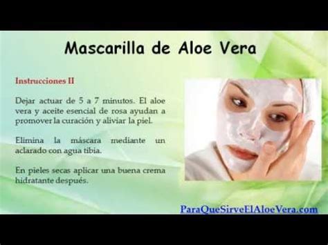 Sitio De Previs Un Fiel Arriesgado Mascarilla De Aloe Para El Rostro