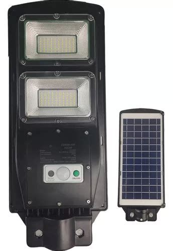 Luminaria Solar 120w Poste Led Controle E Sensor Timer Pared MercadoLivre