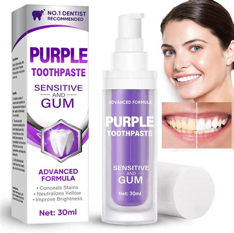 Amazon Itecfreely Purple Toothpaste For Teeth Whitening