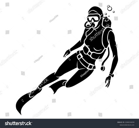 Scuba Diving Silhouette