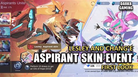 Lesley And Chang E Aspirant Skin Event First Look Mobile Legends