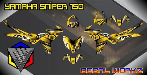 Sniper Full Body Customized Sticker Decals Yellow Mx Lazada Ph