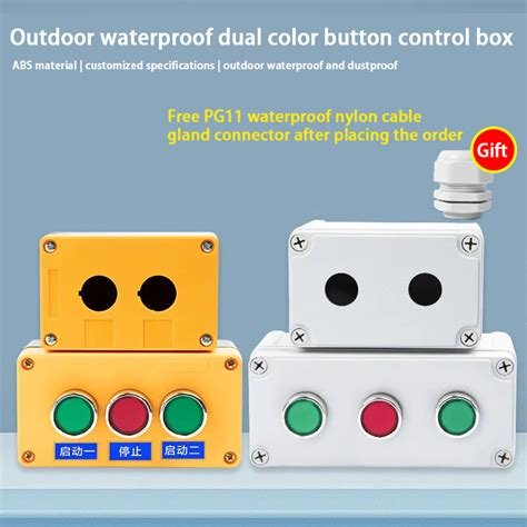 Waterproof Push Button Switch Control Box Industrial Switch Indicator