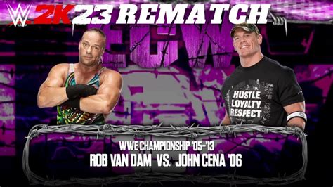 RVD VS John Cena WWE Championship Match ECW One Night Stand Wwe