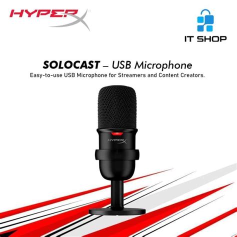 Jual Hyperx Solocast Usb Microphone Black Di Seller It Shop Official