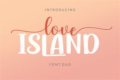 Love Island Font Duo - Design Cuts