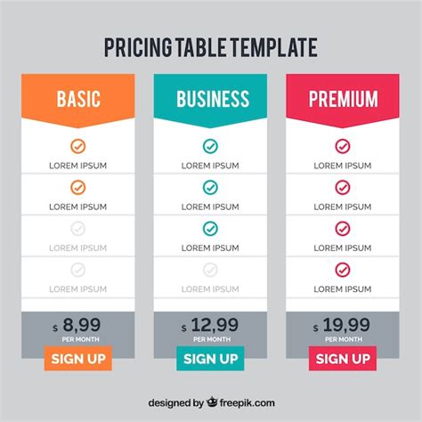 Free Vector Modern Price Banners Template