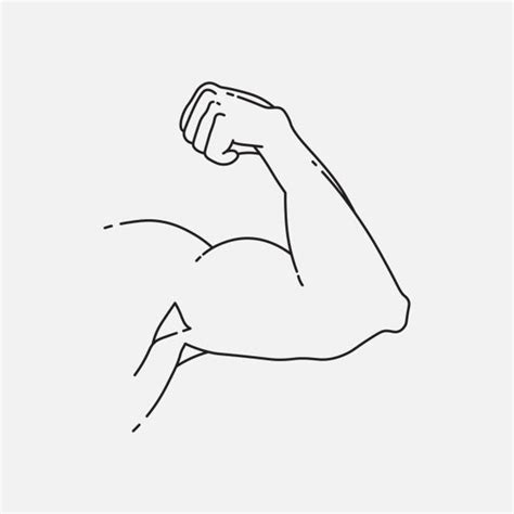 400 Flexing Bicep Drawing Stock Illustrations Royalty Free Vector