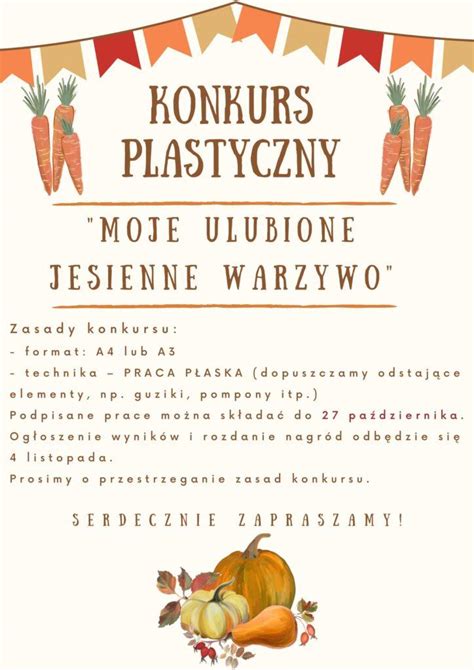 Jesienny Konkurs Plastyczny Przedszkole Gedanensis