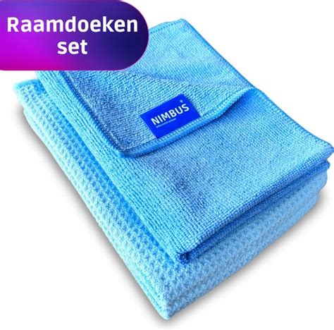 Nimbus Raamdoeken Set X Schoonmaakdoek X Droogdoek Badkamer