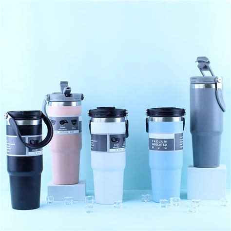 Vacuum Insulated Tumbler Lid And Straw 900 Ml Stainless Steel