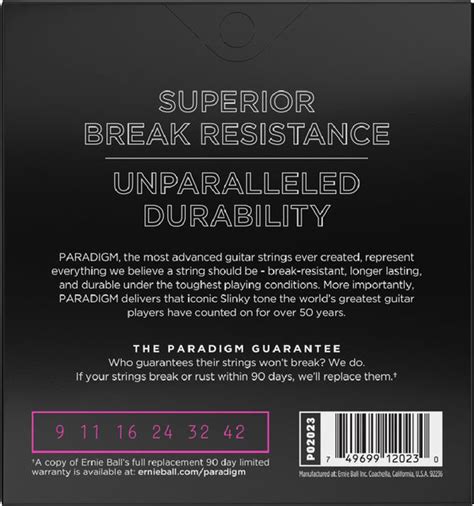 Ernie Ball 9-42 Paradigm Super Slinky Electric Guitar Strings – Sound ...