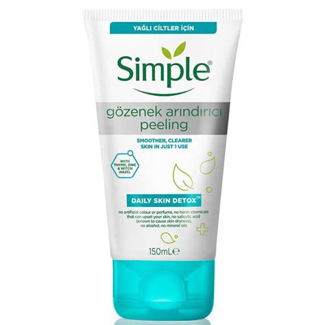 Simple Daily Skin Detox G Zenek Ar Nd R C Peeling Ml Nar Ecza