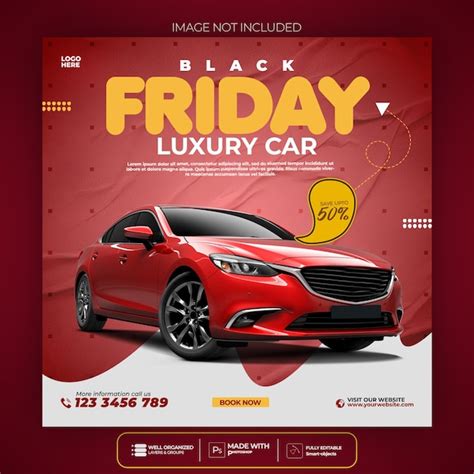 Premium Psd Black Friday Car And Automotive Super Sale Social Media