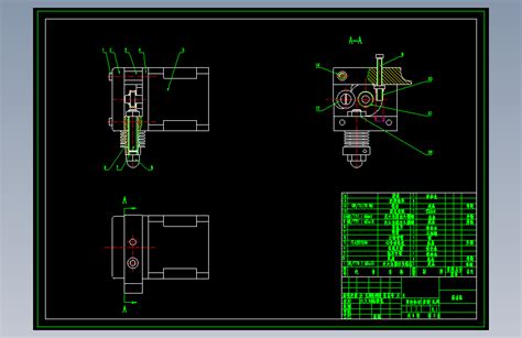 Prusa I3型 3d打印机设计【含8张cad图纸 说明书】 Autocad 2004 模型图纸下载 懒石网