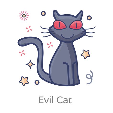 Evil Cartoon Cat 2574145 Vector Art At Vecteezy
