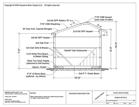 Run In Shed And Shedrow Barn Construction Sample Barn Plans