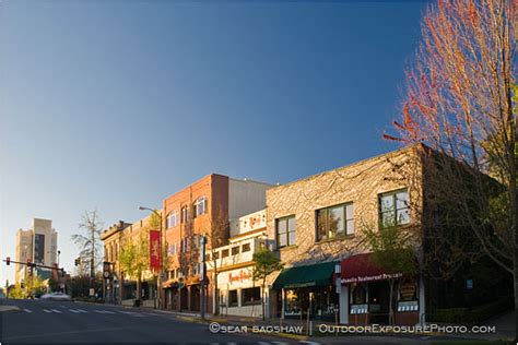 Main Street Morning 4 Stock Image Ashland Oregon Sean Bagshaw