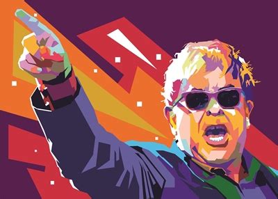 Elton John Pop Art Posters Prints By Adam Khabibi Printler