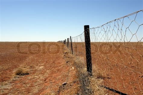 The Dingo fence in the Australian ... | Stock image | Colourbox