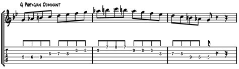 Using the Phrygian Dominant Bebop Scale - Fundamental Changes Music ...