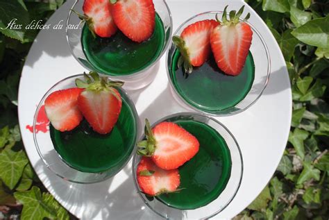 Mousse De Fraises Et Gel E De Menthe Verte Aux D Lices Du Sud