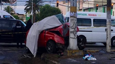 Choque En Avenida Chimalhuacán En Neza Deja Dos Personas Muertas El