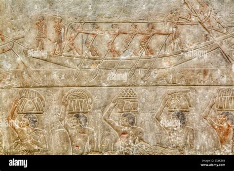 Reliefs Mastaba Of Idut Step Pyramid Complex Unesco World Heritage