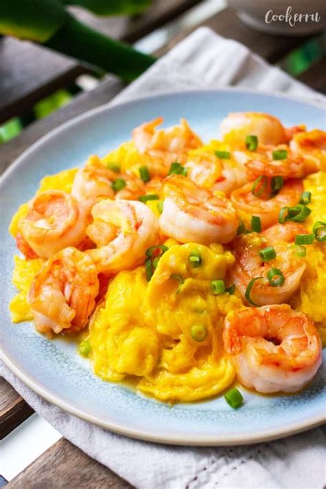 Minute Shrimp And Egg Stir Fry Cookerru