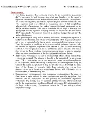 Antiparasitic drugs-Medicinal Chemistry | PDF