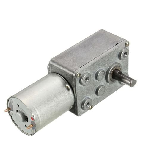 Buy 12V 24rpm Square Speed Gear Box Worm Geared DC Motor High Torque