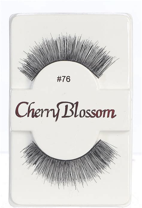 Cherry Blossom Eyelashes Model 76 100 Human Hair Black 1 Pair Per