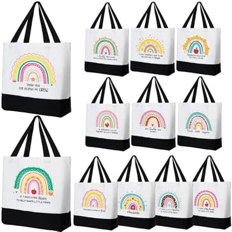 Amazon Sweetude Pcs Thank You Gifts Canvas Tote Bags Bulk