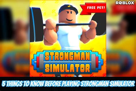 5 things you should know before playing Roblox Strongman Simulator