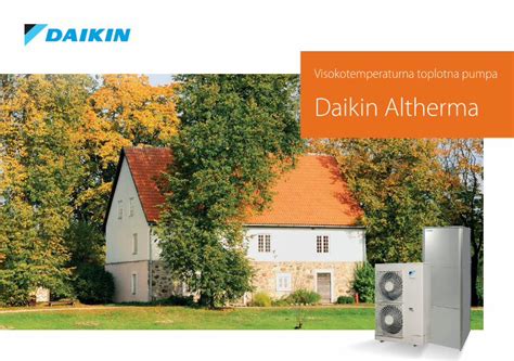 Pdf Visokotemperaturna Toplotna Pumpa Daikin Altherma Ht B C Leaflet