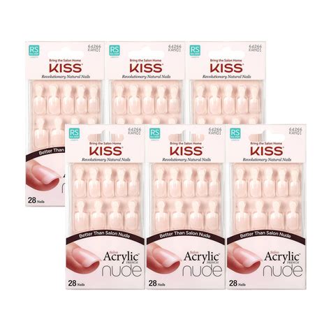 Kiss Salon Acrylic Nude French Nails Count Breathtaking Pack For Sale Las Vegas Nv