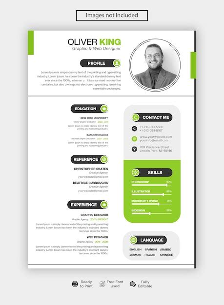 Portfolio De Curriculum Vitae Propre Et Moderne Ou Mod Le De Curriculum