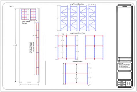 Warehouse Pallet Rack Layout Design