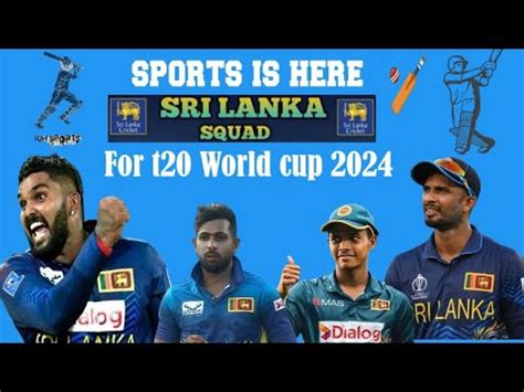 Sri Lankan Squad For T20 World Cup 2024 ICC Event Cricketteams