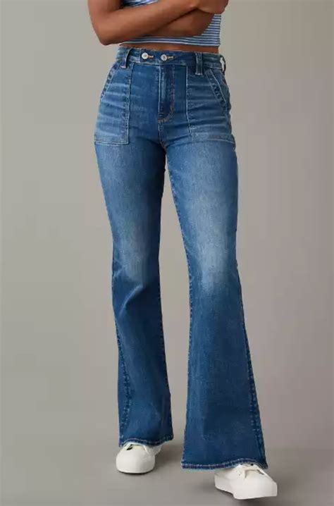 American Eagle AE Next Level Super High Waisted Flare Jean