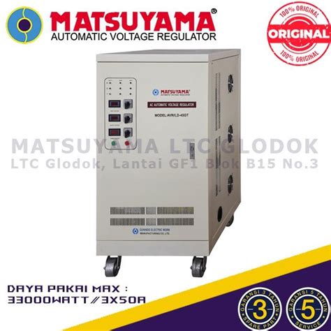 Jual Stabilizer Listrik Stavolt Voltage Regulator Matsuyama Watt