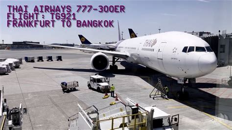 Thai Airways Er Tg Flight Frankfurt Fra To Bangkok Bkk