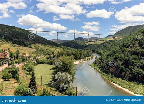 River And Valley Tarn Old Railroad Tracks And Engineering Top